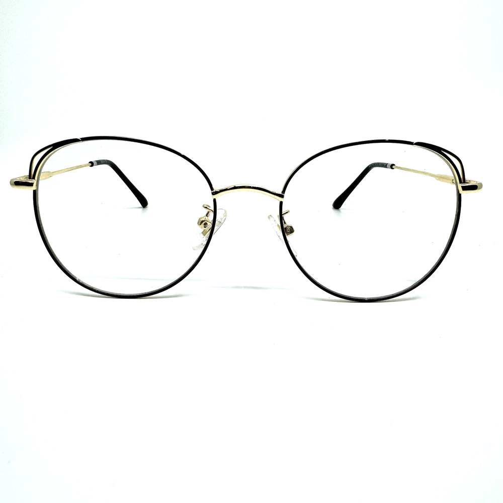 SojoS SJ5027 C3 Oversized‎ Clear Lens Metal Frame Eyeglasses 52-17-140 H9503
